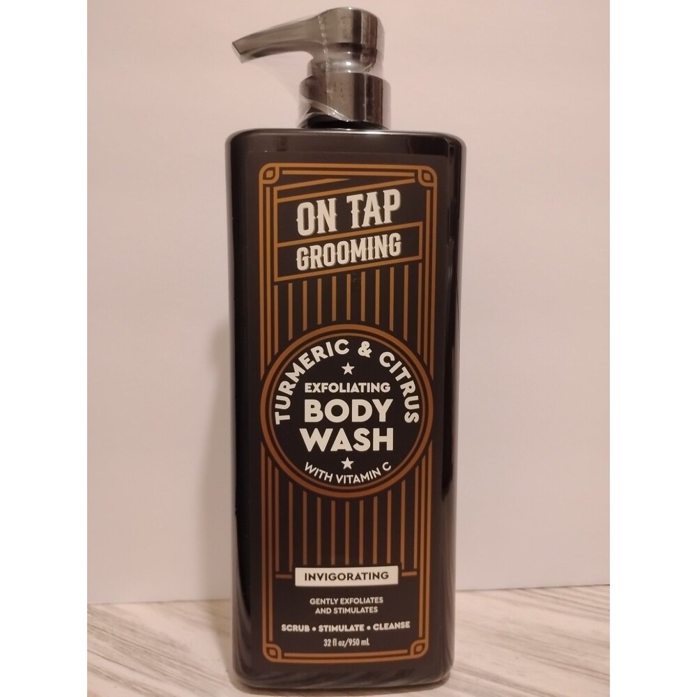 On Tap Grooming Turmeric & Citrus Exfoliaring Body Wash Invigorating , 32oz